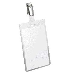 Quantore - Badge 8002 con clip chiusa 90x60mm
