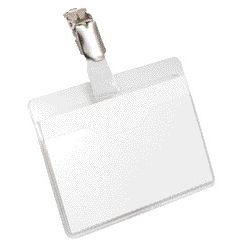 Durevole: badge 8106 con clip aperta 60x90 mm
