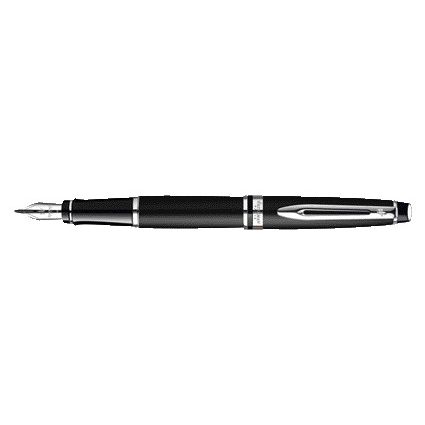 Waterman - Penna stilografica Expert lacca nera CT media
