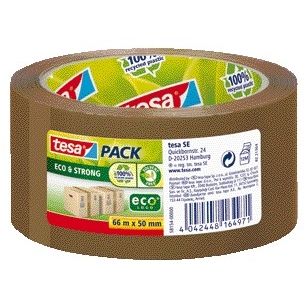 Tesa -  Verpakkingse pack® Eco Strong 66mx50mm bruin