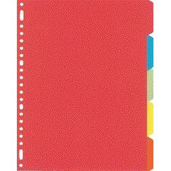 Kangaro - Tabs 23-hole PE405M 5-piece assorted cardboard