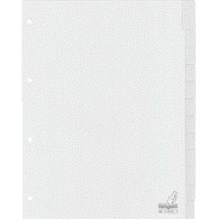 Kangaro - Tabs 4-hole G412F 12-piece + window gray PP | 25 pieces