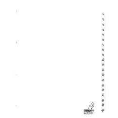 Kangaro - Onglets 4 trous PK420C 1-20 carton blanc numéroté | 10 pièces