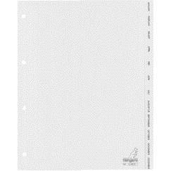 Kangaro - Tabs 4-Loch G412J 12-teilig Monate grau PP | 25 Stück