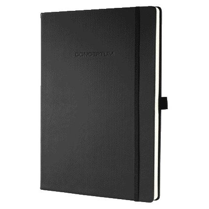 Sigel -  Notitieboek  Conceptum Pure A4 lijn zwart | 5 stuks