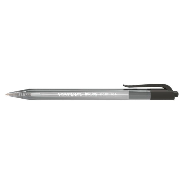 Paper mate inkjoy - ballpen papermate inkjoy 100 rt m noir | Boîte extérieure une pièce de 20