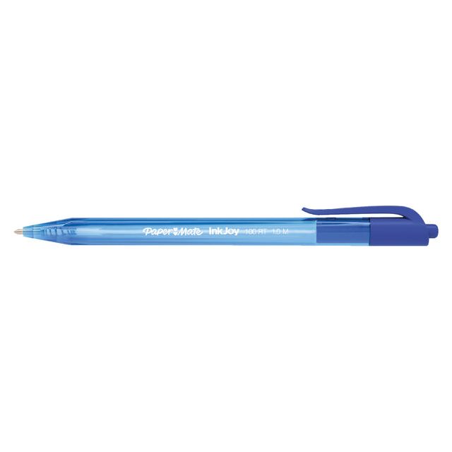 Paper Mate Inkjoy - Ballpen Papermate Inkjoy 100rt Valuepack M Blue | Boîte extérieure une pièce de 100