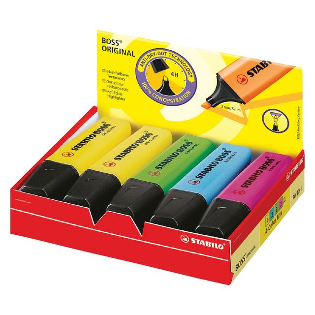 Stabilo - Marking Marker Boss 70/10 10st Assorti | Box a 10 pièces