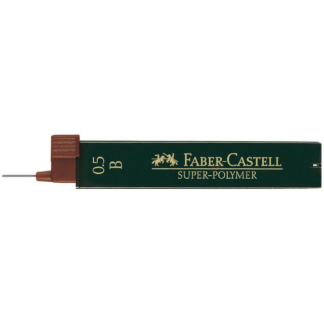 Faber Castell - Potloodstift Faber-Castell 0.5mm B 12 stuks