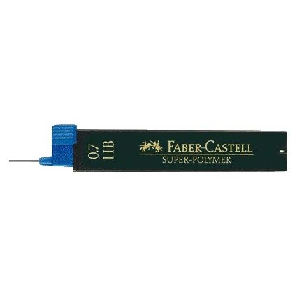 Faber Castell - Pencil lead Faber-Castell HB 0.7mm super-polymer tube of 12 pieces