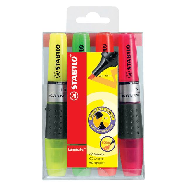 Stabilo - Marking Marker Luminator XT 71/4 4ST ASSORTI | Enui un 4 pièces