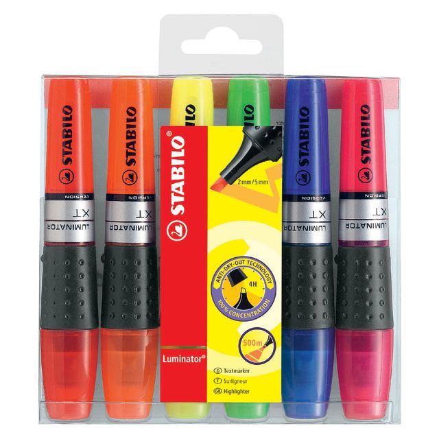 Stabilo - Marking Marker Luminator XT 71/6 6ST ASSORTI | Endui un 6 pièces | 5 pièces