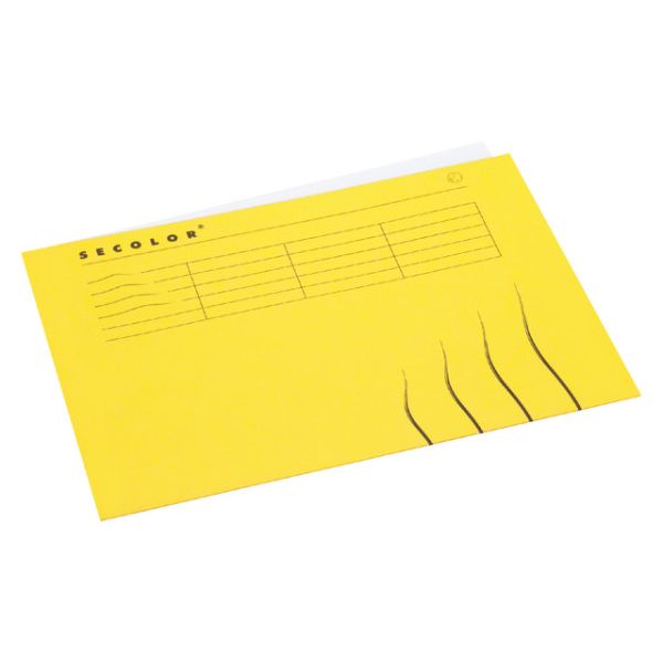 Jalema - Cartella pieghevole A4 100% cartone riciclato 250gr giallo | 250 pezzi