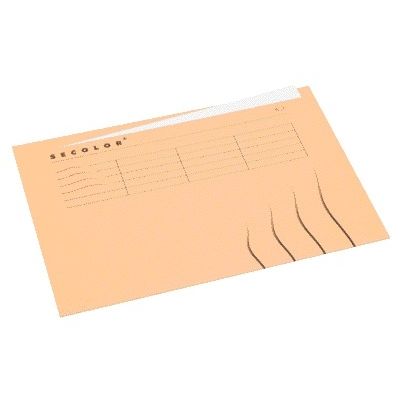 Jalema - Folding folder with tab brand A4 100% recycled cardboard 250gr Beige | 25 pieces