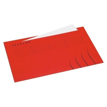 Jalema - Carpeta plegable con pestaña marca Folio 100% cartón reciclado 250gr rojo
