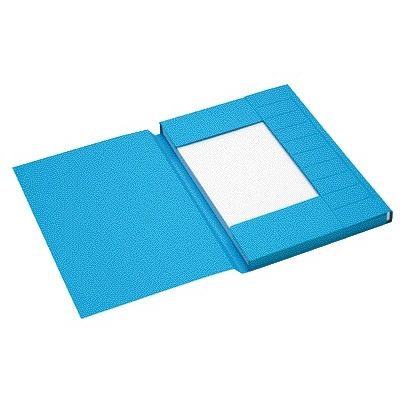 Jalema - Cartella portadocumenti A4 3 lembi 100% cartone riciclato 250 gr blu