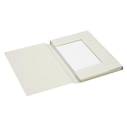 Jalema - Cartella portadocumenti folio 3 lembi 100% cartone riciclato 250 gr grigio | 25 pezzi