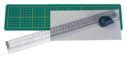 Alco - Regla de corte con tapete 38x10cm filo de corte hasta 33cm