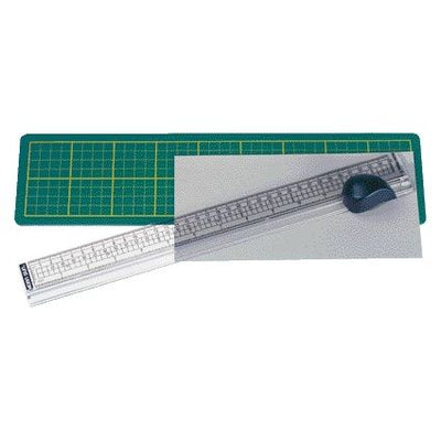 Alco - Cutting ruler with mat 38x10cm cutting edge up to 33cm