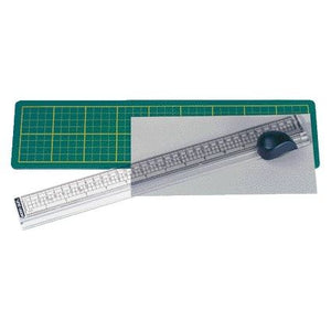 Alco -  Snijliniaal  met mat 38x10cm