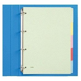 Qbasic - Tabs 4-hole cardboard 5-piece assorted cardboard | 50 pieces