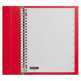 Quantore - Lengüetas 23 agujeros 1-10 numeradas PP gris