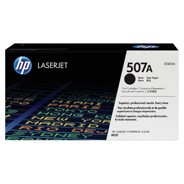 HP - toner 507A, 5 500 pagina's, OEM CE400A, zwart