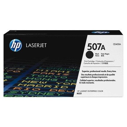 HP - Cartucho de tóner ce400a 507a negro