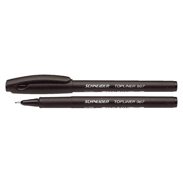 Schneider - Fineliner 967 0,4 mm noir | Boîte extérieure une pièce de 10