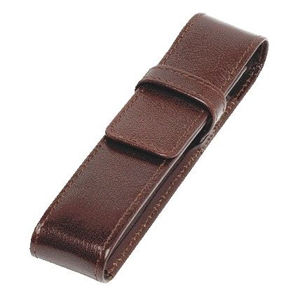 Van der Spek - Pencil case 321 1-piece buffalo leather brown