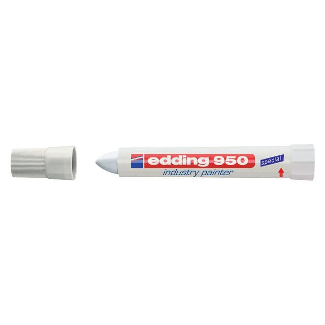 Edding - Viltstift edding 950 pastamarker rond wit 10mm | 10 stuks