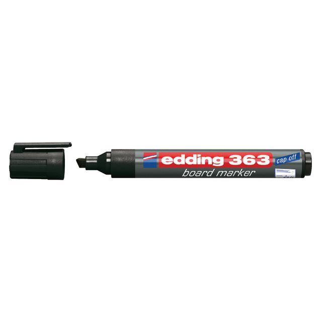 Edding -Filz -Tip Edding 363 Whiteboard Teiging 1-5mm Black | Außenschachtel ein 10 Stück