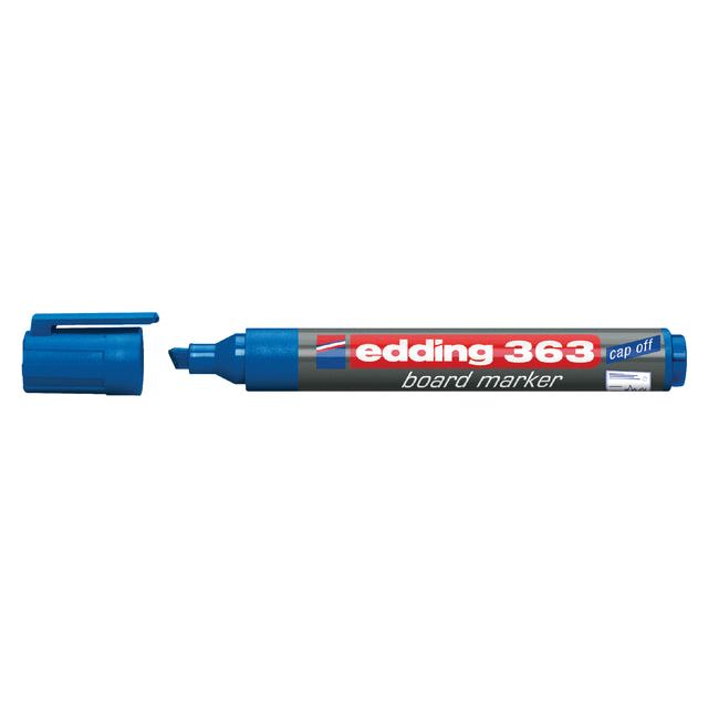 Edding - Felt -Tip Edding 363 Whiteboard incliné 1 à 5 mm bleu | Boîte extérieure une pièce de 10