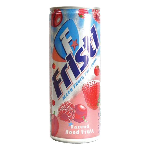 Fristi - Rood Fruit, blik van 25 cl, pak van 24 stuks