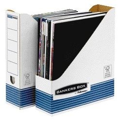 Bankers Box -  Tijdschriftcassette  system a4 wt bl