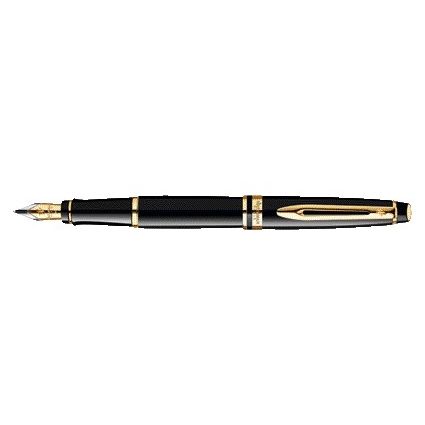 Waterman - Penna stilografica Expert lacca nera GT fine