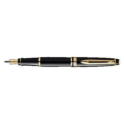 Waterman - Fountain pen Expert black lacquer GT fine