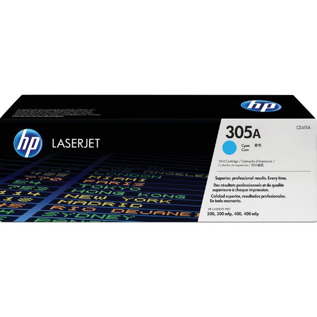 HP - Tonerkartridge HP CE411A 305A Blue | 1 Stück