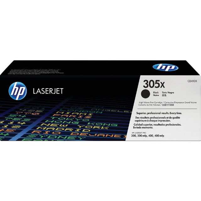 HP - toner 305X, 4 000 pagina's, OEM CE410X, zwart