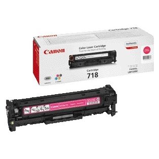 Canon - Cartucho de tóner 718 rojo
