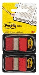Post-it - Schede indice 680 duopack 25,4x43,2mm rosso