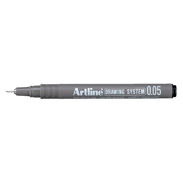 Artline - Fineliner Artline technique 0,05 mm noir | Boîte extérieure une pièce 12