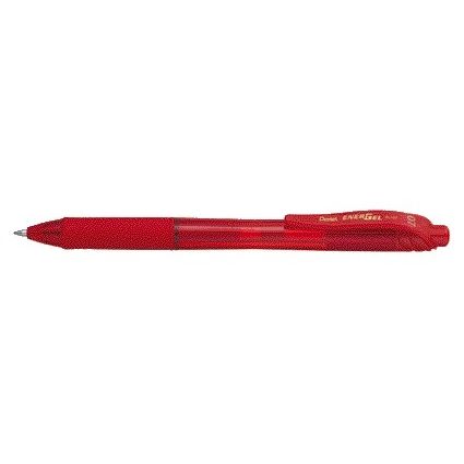 Pentel -  Gelschrijver  bl107 energel-x m rood | 12 stuks