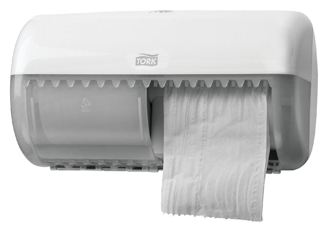 Tork - Dispensateur de papier toilette T4 Twin Vert White 557000 | 1 pièce