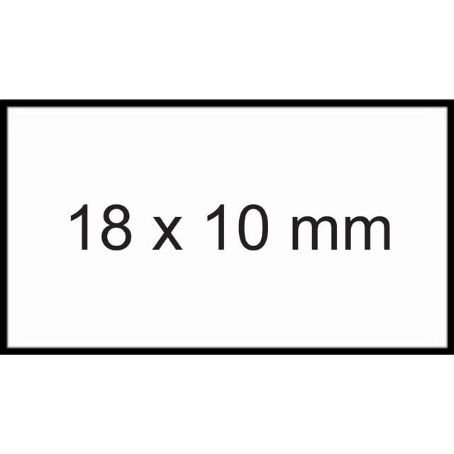 Sato - Prijsetiket 11x18mm PB1 afneembaar wit