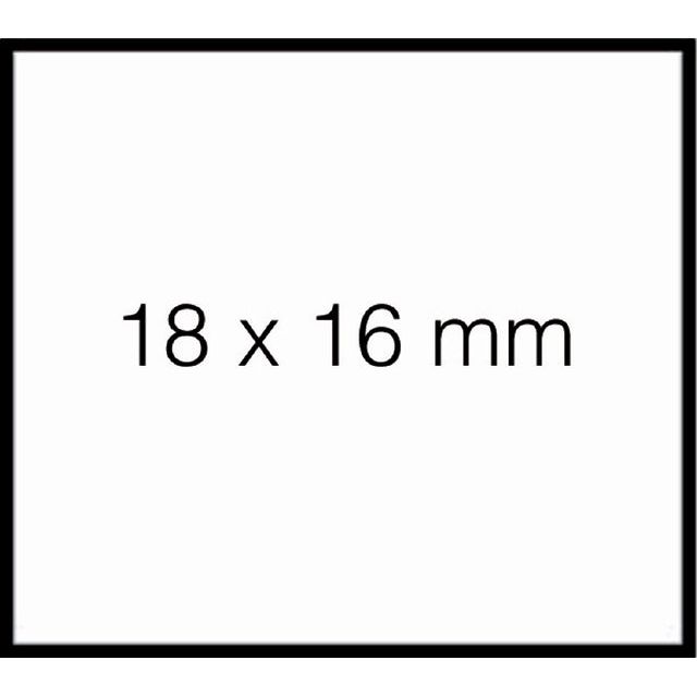 Sato - Prijsetiket 18x16mm Duo 16 afneembaar wit | 50 stuks