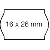 Open-Data - Etichetta prezzo 16x26mm S14/ Judo removibile bianco | 36 pezzi