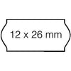 Open-Data -  Prijsetiket 12x26mm  c6 permanent wit | 36 stuks