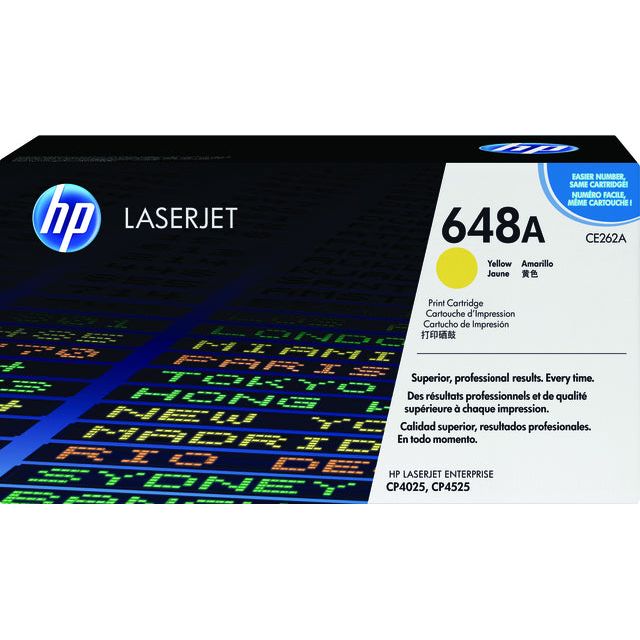 HP - Tonercartridge CE262A 648A geel