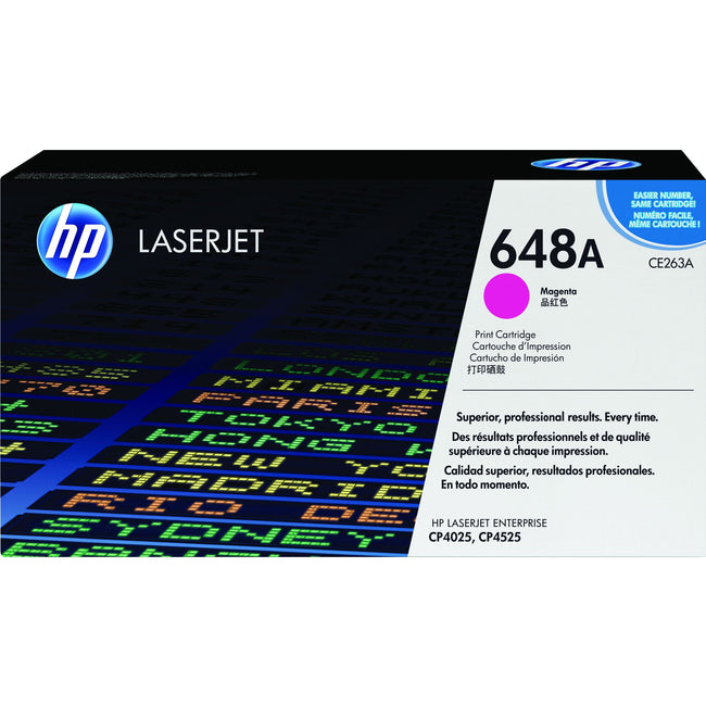 HP - Cartucho de tóner ce263a 648a rojo